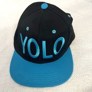 Yolo Black Snapback Trucker Hat Cobra Brand
